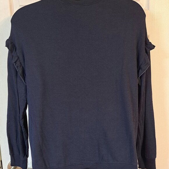 Time and Tru Dark Blue Pullover Sweater - Picture 6 of 8